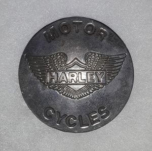 Vtg Sterling Silver Harley Davidson Pin